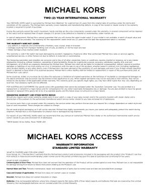 michael kors warranty canada|Michael Kors complaint department.